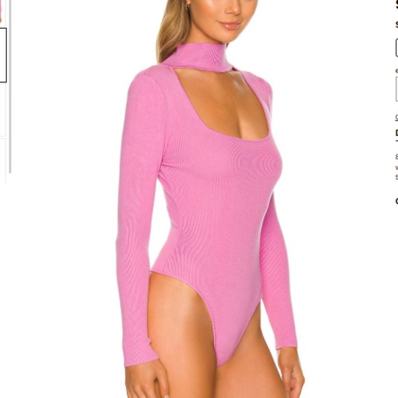 Revolve - Superdown Victoria Square Neck Bodysuit - Picture 3 of 5